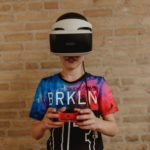 VR gamen tijdens gamekamp