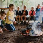 popcorn bakken tijdens kinderkamp